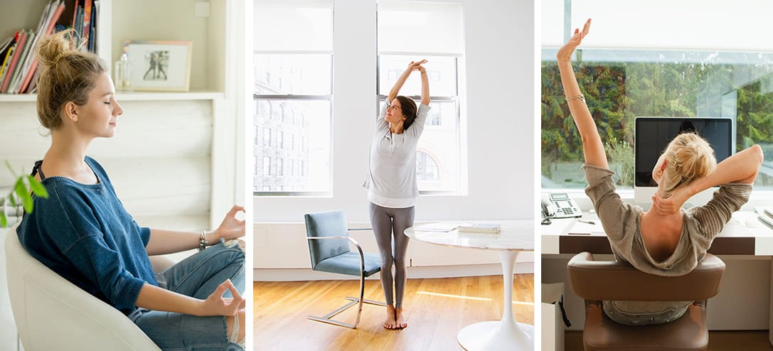 5 positions de yoga pour le bureau afin de réduire le stress