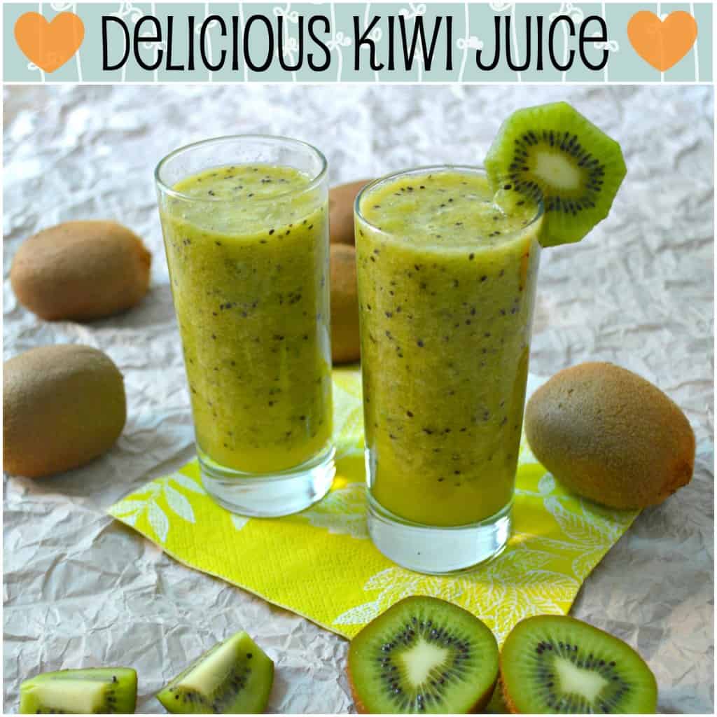 Recette de jus de kiwi frais