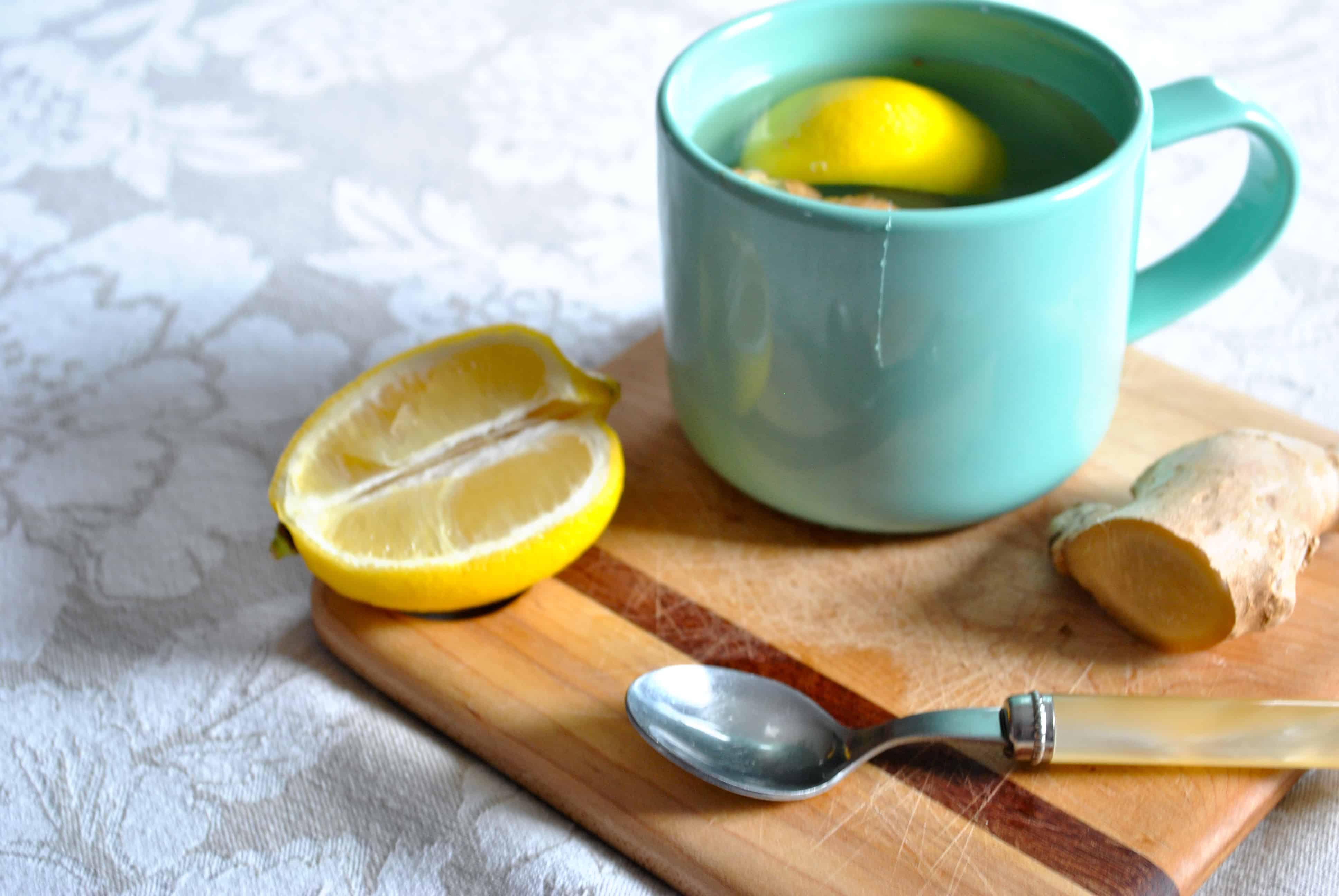 Thé au citron et au gingembre