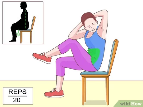 Des exercices simples pour aplatir l'abdomen en position assise